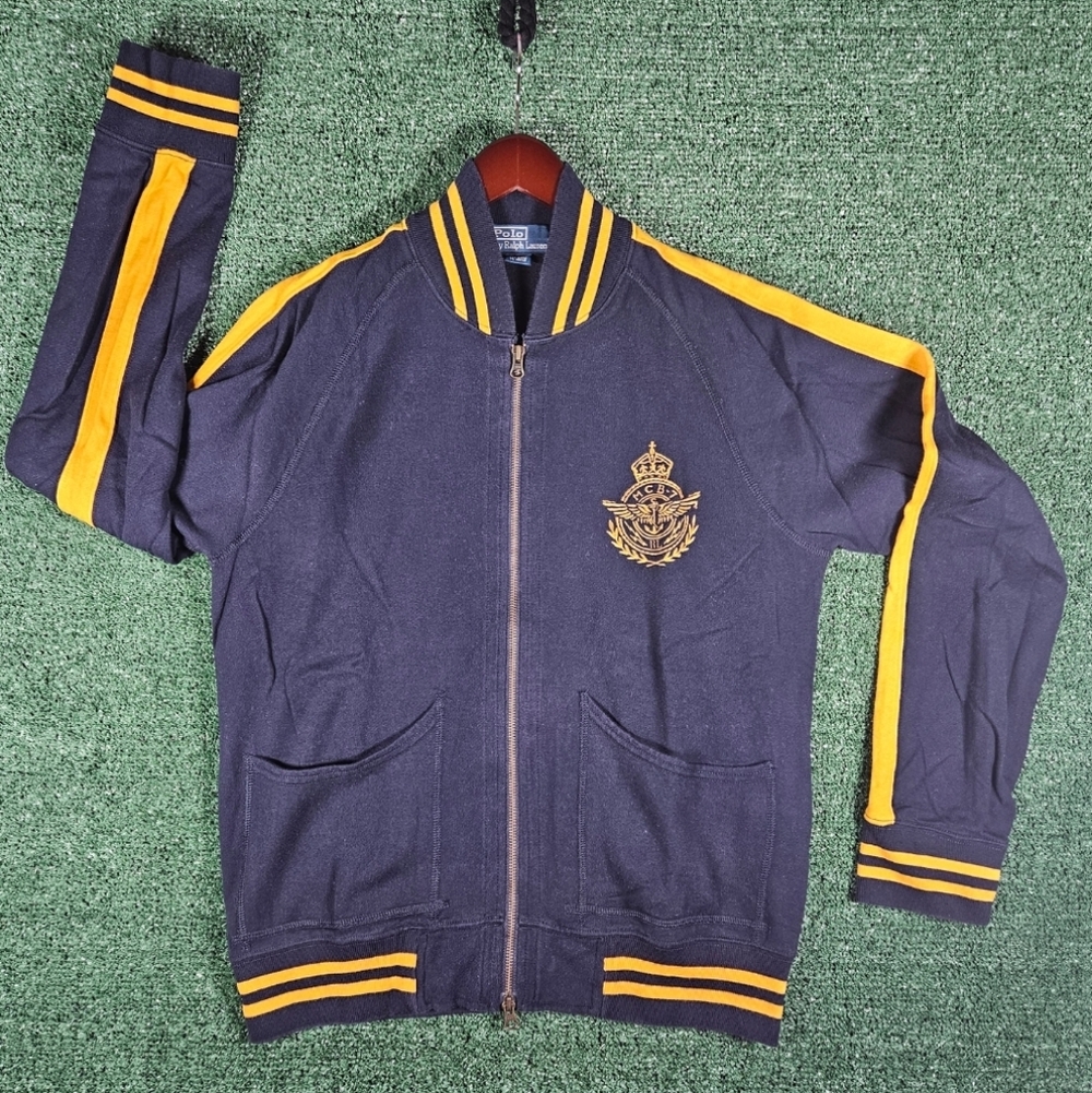 Vintage Polo Ralph Lauren 90's Zip Up Track Jacket / Mens Size Medium